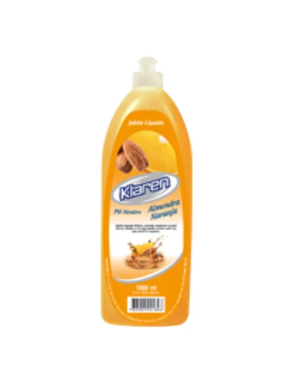 13JAEANB1 Jabon liquido almendra naranja 1l Klaren