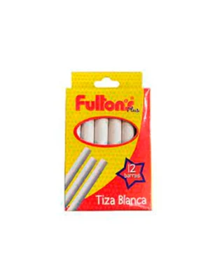 Tiza blanca caja 12 unidades Fultons