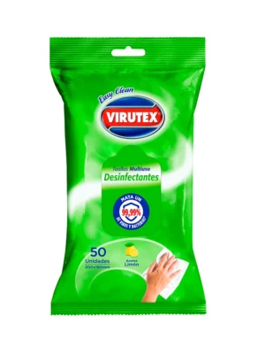 Paños desinfectantes Pouch Limón 50 clásica Virutex