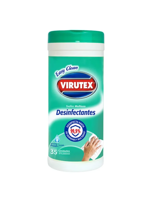 Toallas desinfectantes para baño 3u Easy Clean Virutex