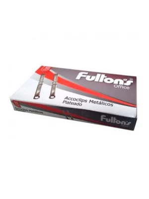 Accoclip caja 50 unidades plateados Fultons