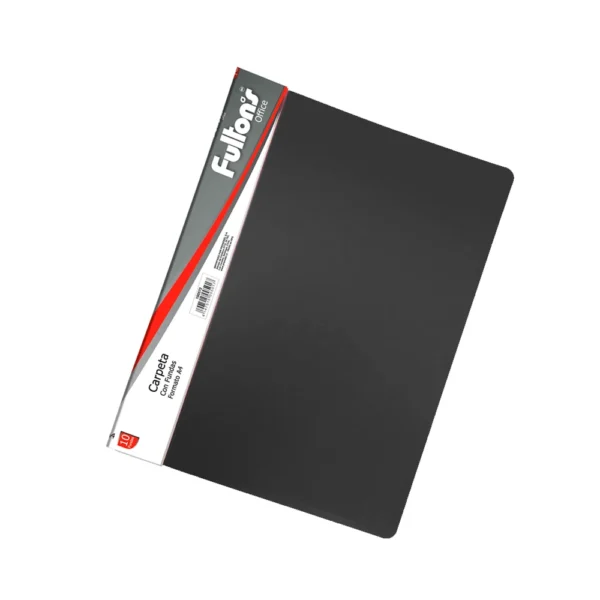 Carpeta con funda A4 10 vinil negro Fultons