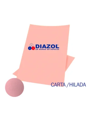 Cartulina opalina gofrada carta 200gr rosa Diazol