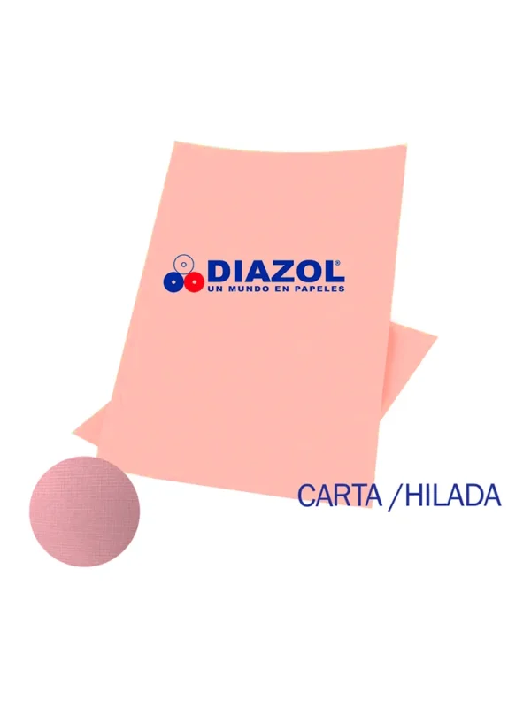 Cartulina opalina gofrada carta 200gr rosa Diazol