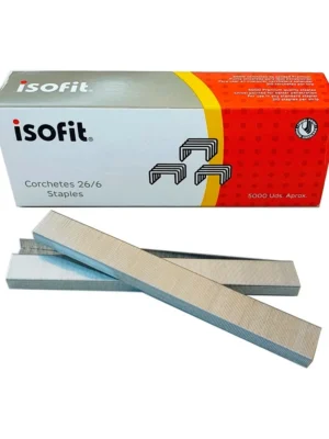 Corchetes 26/6 caja 1.000 unidades Isofit