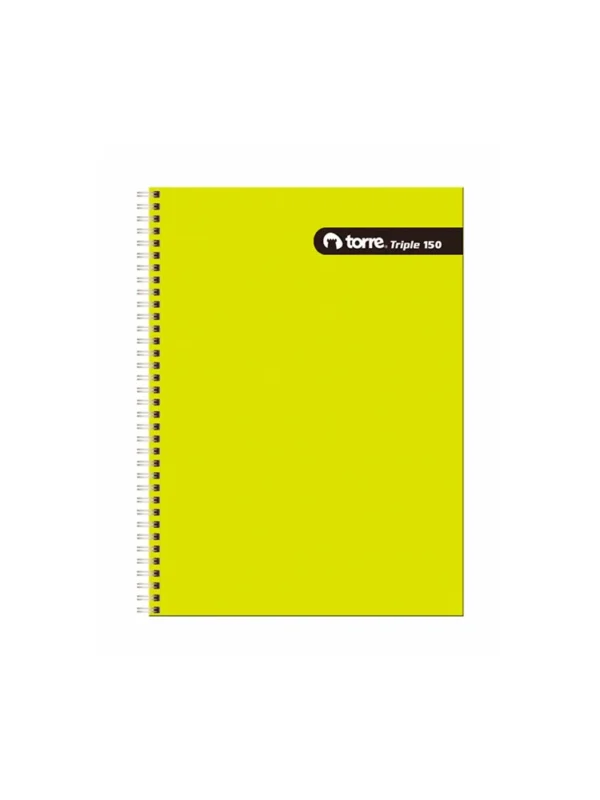 Cuaderno triple matemática 150 hojas 7mm Torre