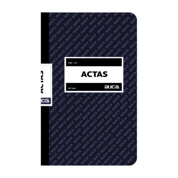 Libro de actas lineal 100 hojas Auca