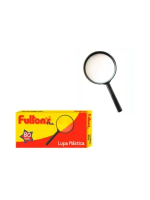 Lupa plástica 80mm negra Fultons