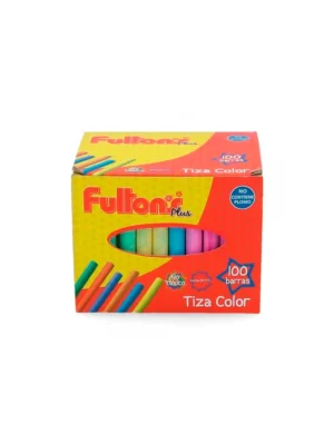 Tiza caja 100 unidades colores surtidos Fultons