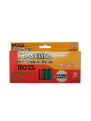 Plasticina 12 colores triangulares Ross 34509