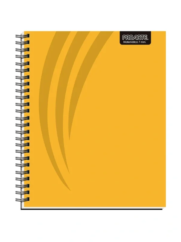 Cuaderno Universitario Liso 7mm amarillo