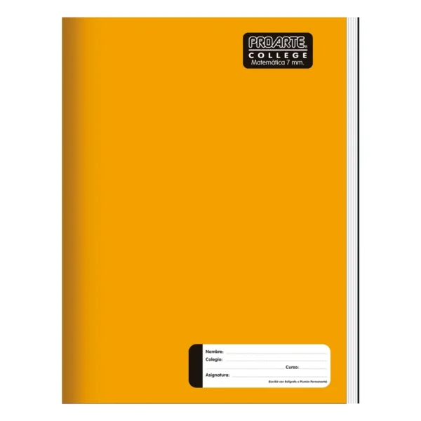 Cuaderno College Liso 80 H 7 mm Proarte