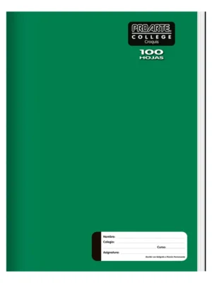 Cuaderno College Liso Croquis Proarte