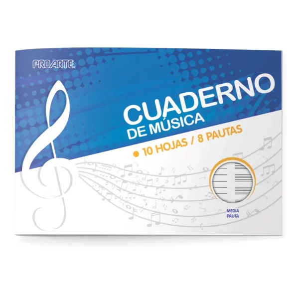 Cuaderno de Música Media Pauta