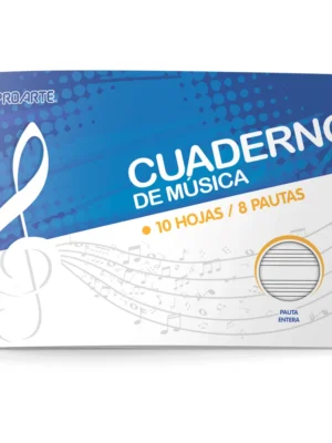 Cuaderno de Música Pauta Entera Proarte