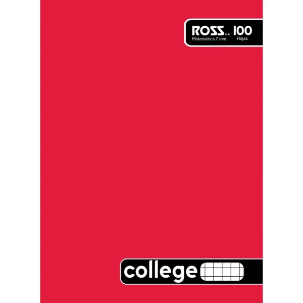 Cuaderno College Liso 100 Hojas 7 mm Ross