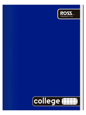 Cuaderno College Liso 80 hojas 7 mm Ross azul