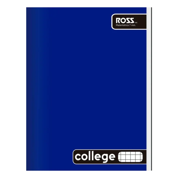 Cuaderno College Liso 80 hojas 7 mm Ross azul