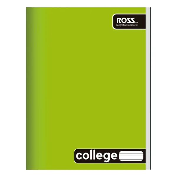 Cuaderno College Liso Caligrafia Horizontal 80 hojas Ross