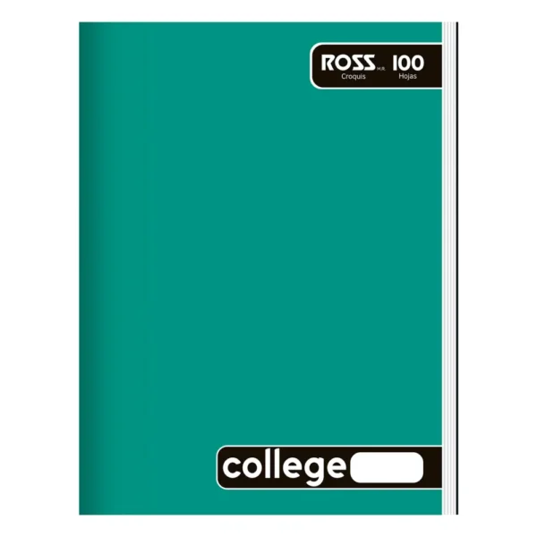 Cuaderno College Liso Croquis 100 hojas Ross