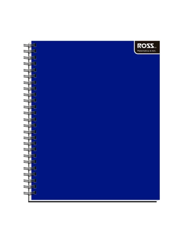 Cuaderno Universitario Liso 5 mm Ross azul