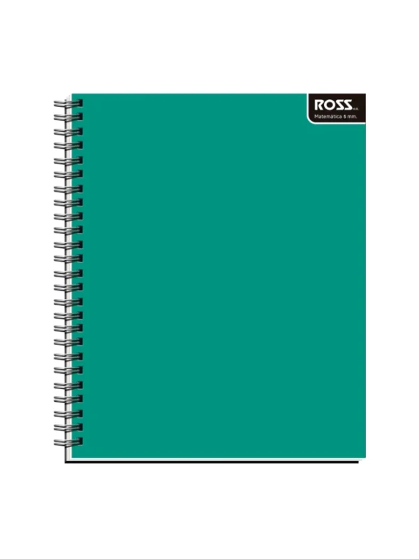 Cuaderno Universitario Liso 5 mm Ross verde