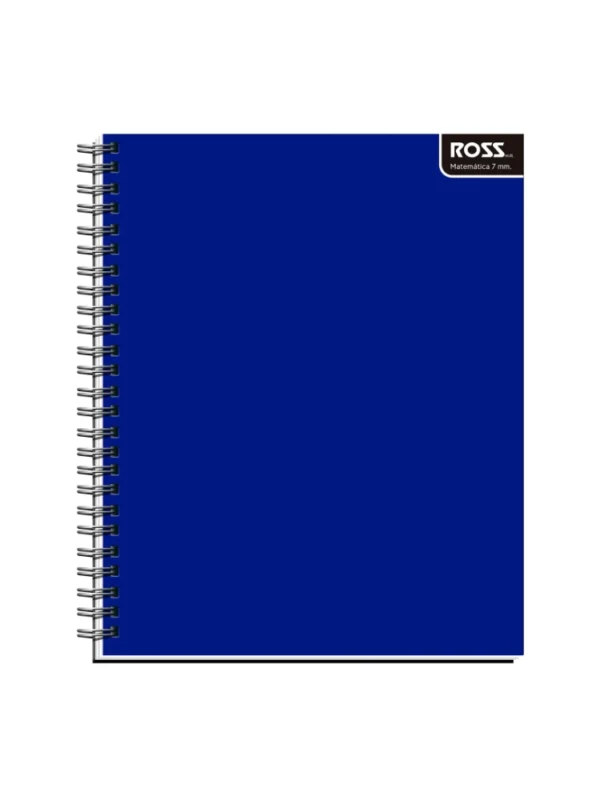 Cuaderno Universitario Liso 7 mm Ross azul